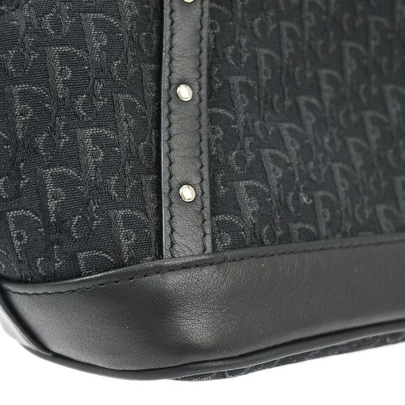 Christian Dior Street Chic Handbag Diorissimo Canvas With Leather Black Canvas - Picture 8 of 10